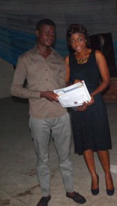 TOLUSE PRESENTING CERTIFICATE TO TOLA FORMER E-IN-C FATSSA