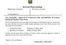 UI Approves Lecture-Free Day, Half-Day Lectures for Students’ Union Week